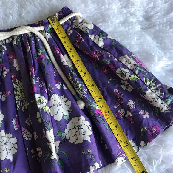 Tea | Purple Flower Print Sz 3 Kids Skirt - Picture 3 of 9
